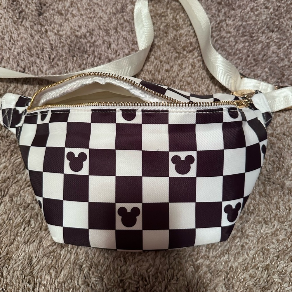 Checkered Black and White Women's Bag